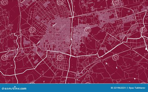 Map of the City of Elche, Spain Stock Illustration - Illustration of land, street: 221963331