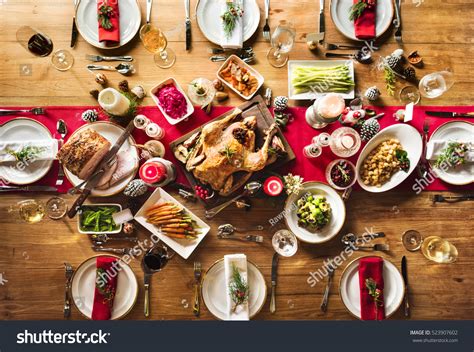 Christmas Family Dinner Table Concept Stock Photo 523907602 | Shutterstock