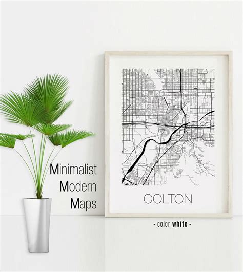 Colton California, Colton CA Map, Colton Map, Colton Print, Colton ...