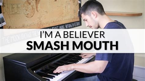 I'm A Believer - Smash Mouth (Shrek Soundtrack) | Piano Cover + Sheet ...