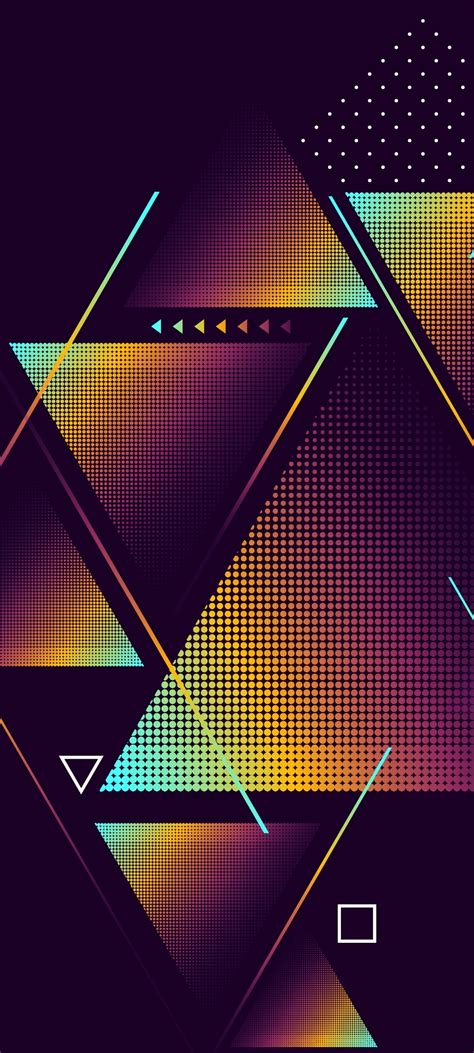 Abstract Triangle, Geometry, 1080x2400 Phone HD Wallpaper