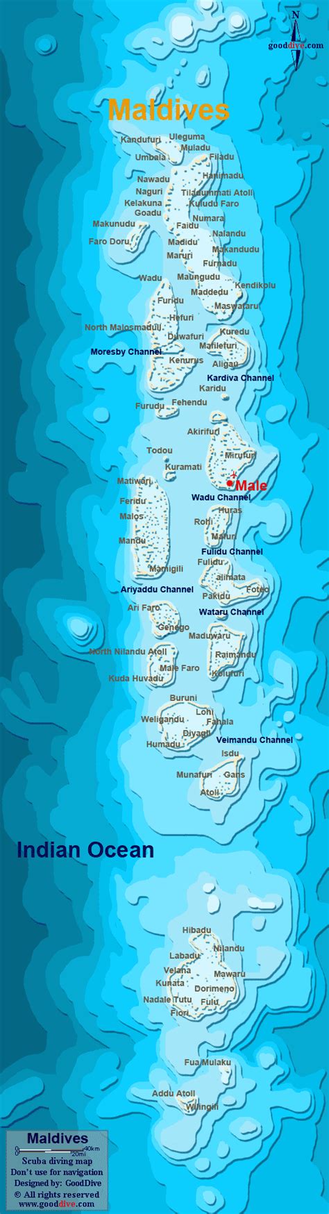 Maldives Map- GoodDive.com