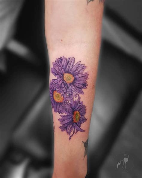 Top 53+ Best Aster Flower Tattoo Ideas - [2021 Inspiration Guide]