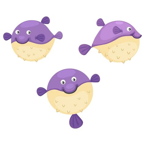 Premium Vector | Puffer fish vector