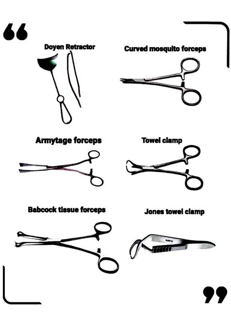 SOLUTION: Medical instruments name - Studypool