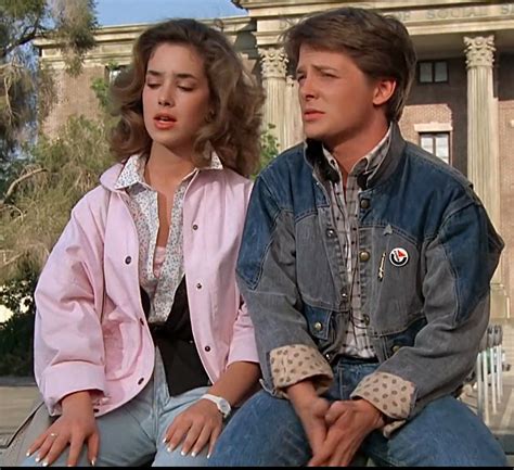 Marty McFly's 1985 two tone denim jacket screenshot for costume reference from Back to the ...