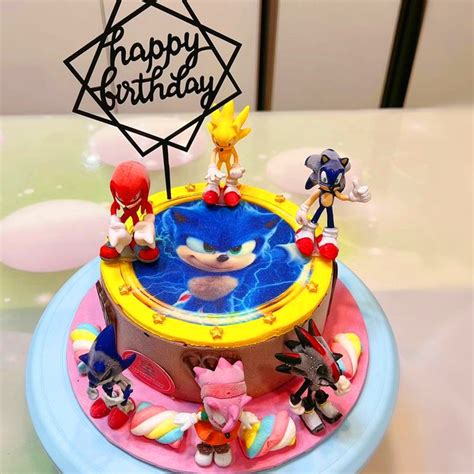 sonic birthday cake | sonic theme ice cream cake for kids