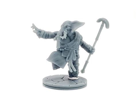 Loxodon Monk Mini 28mm 32mm Scale Dnd Miniature Dungeons and Dragons ...