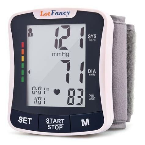 Digital Wrist Blood Pressure Cuff Monitor with Portable Case for Home Use - Walmart.com ...