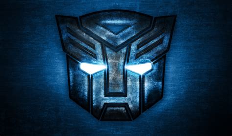 Transformers Blue Logo 1024 x 600 widescreen Wallpaper