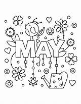 May Coloring Pages  Best For Kids sketch template