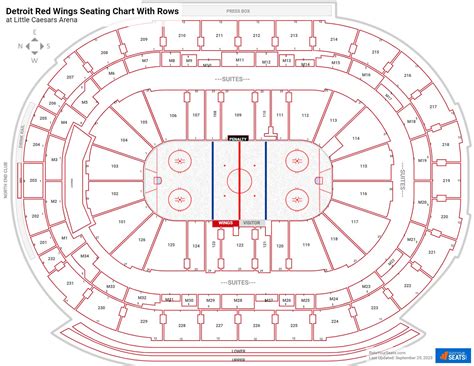 Detroit Red Wings Little Caesars Arena Seating Chart | Elcho Table