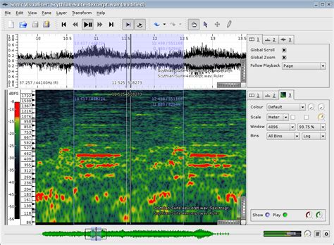 Sonic Visualiser: Using selections when studying sections of a piece