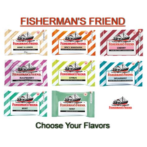 Fisherman's Friend Mint & Many Flavors Lozenges Relief of Cough, Sore Throat 25g - Cough, Cold & Flu