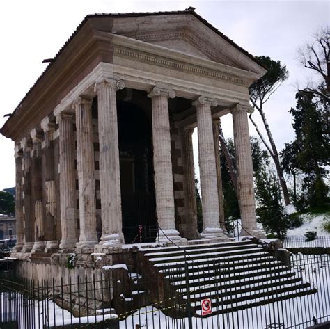 Temple of Portunus, Rome. Constructed in the first century B. C. for ...