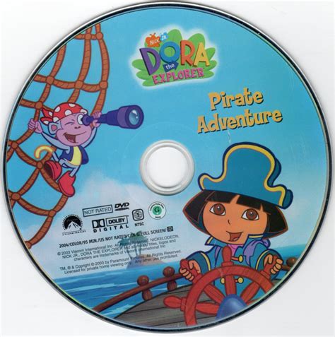 Dora The Explorer Pirate Adventure - Scanned DVD Labels - dora pirate032 :: DVD Covers