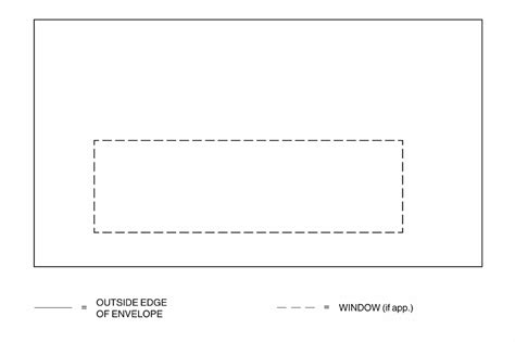 Envelope With Window Template Download Printable PDF | Templateroller