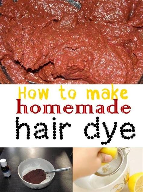 Hair dye - How to make homemade hair dye for a beautiful hair ...