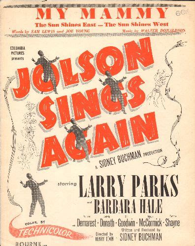 My Mammy - Vintage SHEET MUSIC for Al Jolson's Classic as featured in ...