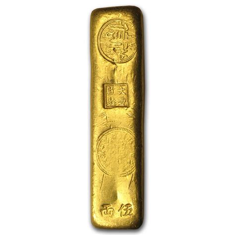 Buy 5 Tael Gold Bar - Chinese Biscuit (6.01 oz., .990 Fine) | APMEX