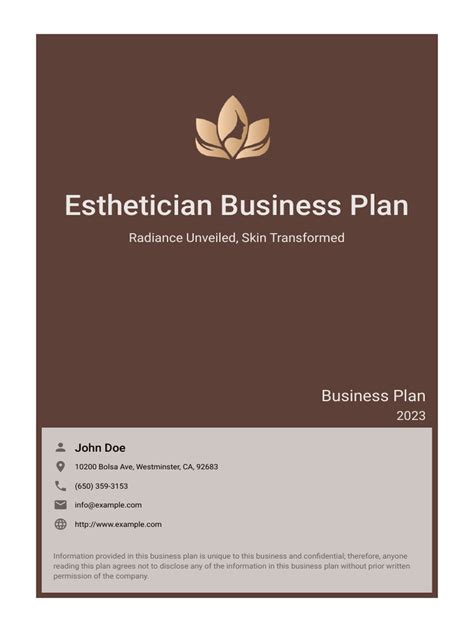 Esthetician Business Plan | PDF