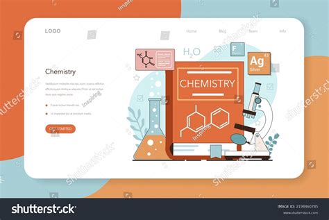 Chemistry School Lesson Web Banner Landing Stock Vector (Royalty Free) 2198460785 | Shutterstock