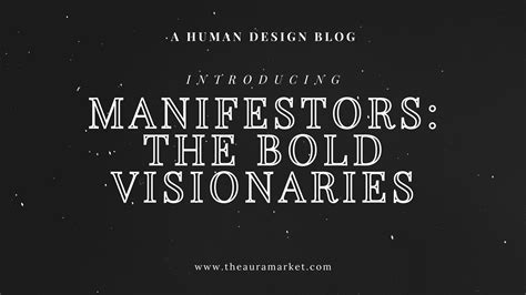 Human Design Manifestors: The Bold Visionaries – The Aura Market