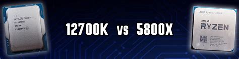 Intel Core i7-12700K vs AMD Ryzen 7 5800X Performance Review