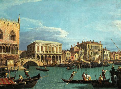 View of the Riva degli Schiavoni Venice, 1730 Painting by Canaletto - Pixels