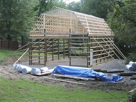 Pole Barn with Gambrel Roof Truss Kit PA & NJ | Gambrel roof, Gambrel ...