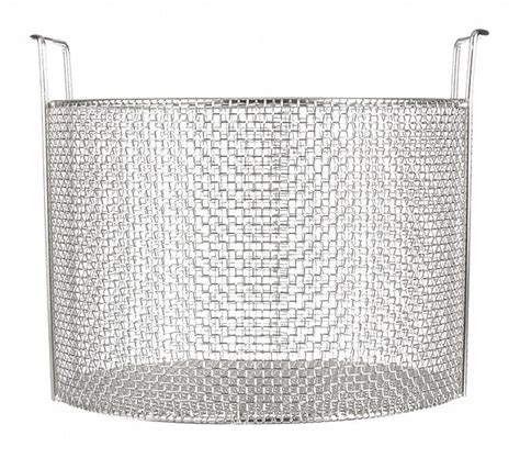 MARLIN STEEL WIRE PRODUCTS, Round, Stainless Steel, Parts Washer Basket ...