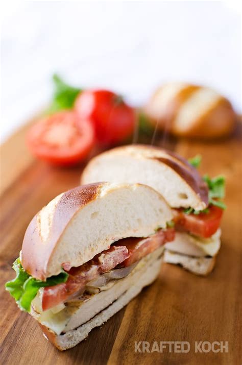 Roasted Red Pepper & Provolone Grilled Chicken Sandwich