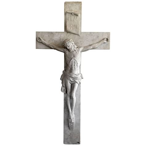 Jesus on the Cross, Sculpture in Marble, 115x60cm For Sale at 1stDibs ...