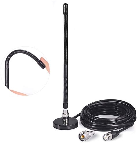 Eightwood CB Antenna with Magnetic Base for Portable Handheld CB Radio ...