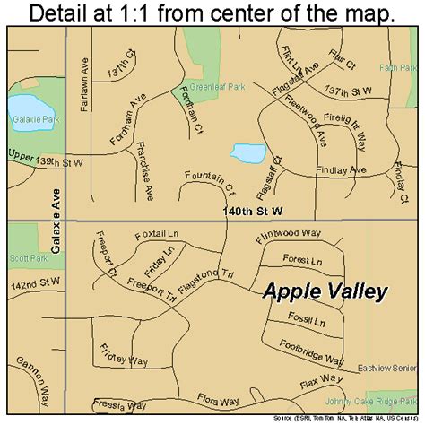 Apple Valley Minnesota Street Map 2701900