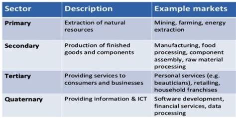 Sectors of Industry - Assignment Point