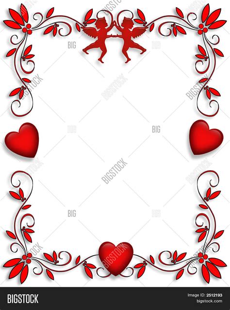 Valentines Day Border Image & Photo (Free Trial) | Bigstock