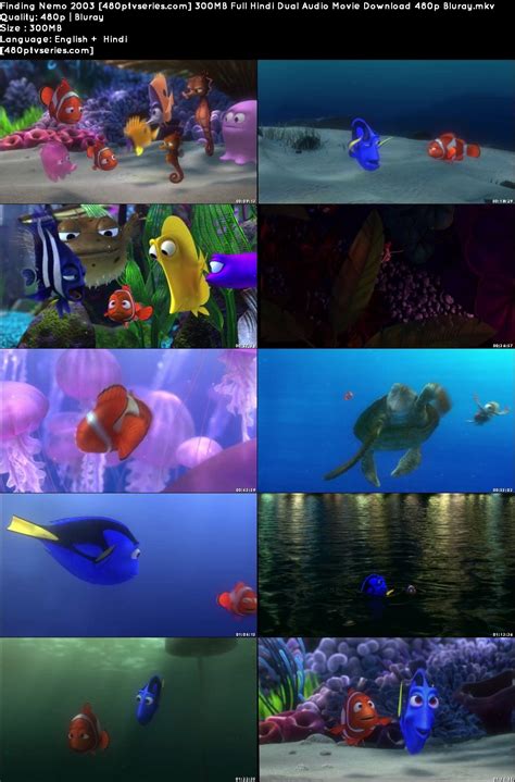 Finding Nemo 2003 300MB Full Hindi Dual Audio Movie Download 480p Bluray | 480p Tv Series