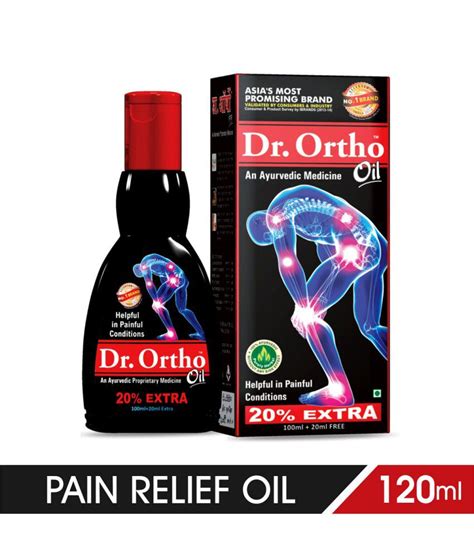 Dr Ortho Joint Pain Relief Oil 120 ml, Pack of 1 (Ayurvedic Pain Oil): Buy Dr Ortho Joint Pain ...