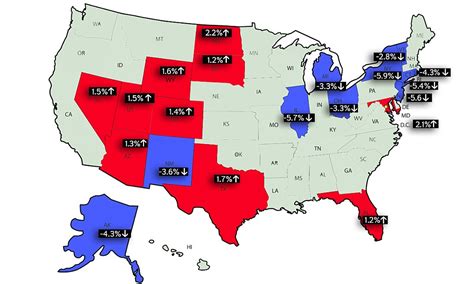 Fastest growing states in the U.S. found by Census with warmer weather, low taxes, and an oil ...