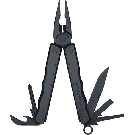 Leatherman Kick (Black) Full Size Multi-tool, Nylon Sheath - KnifeCenter - LMKICKBKN - Discontinued