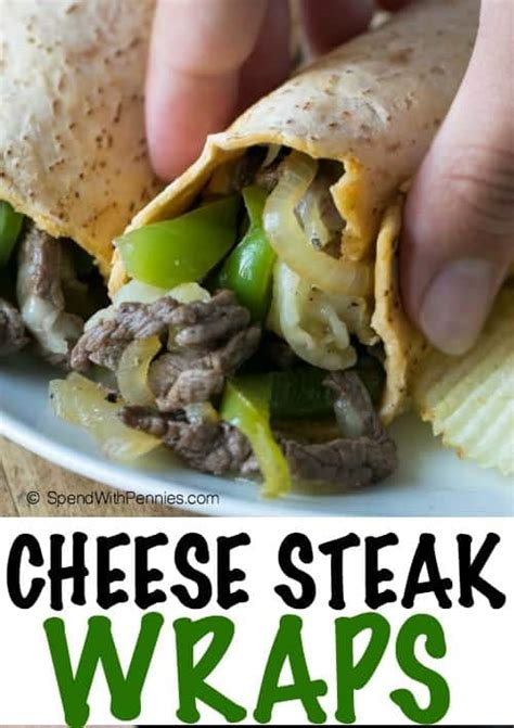 Philly Cheese Steak Wraps - Spend With Pennies