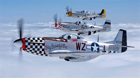 P-51 Mustangs [1920 1080] | Wwii aircraft, Wwii fighter planes, Vintage ...