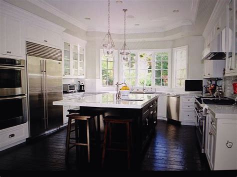 Kitchen With Dark Wood Floors And White Cabinets – Flooring Tips