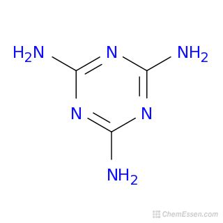 MELAMINE Structure - C3H6N6 - Over 100 million chemical compounds | CCDDS