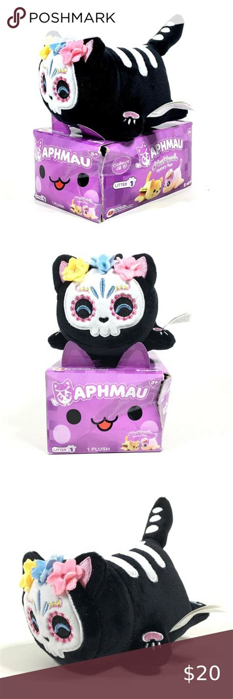 Aphmau MeeMeows Plush Sugar Skull Black Cat 1 Pack Litter 1 in 2022 | Sugar skull cat, Black cat ...