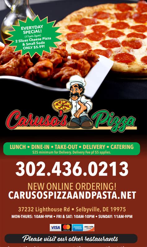 Caruso's Pizza | 37232 Lighthouse Rd, Selbyville, DE 19975, USA