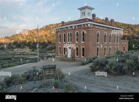 Nevada, Mineral County, Belmont, Ghost Town, Court House Stock Photo ...