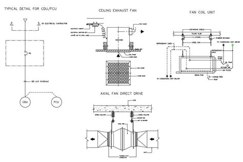 Ceiling Exhaust Fan Installation CAD Drawing DWG File - Cadbull