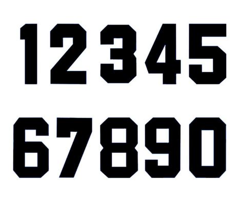 Football Number Font